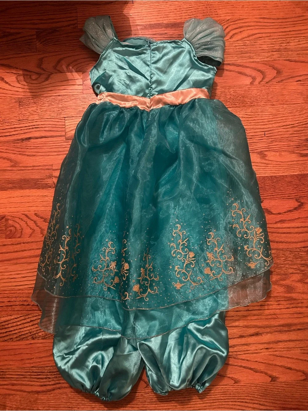 Disney Girl’s Turquoise & Gold Princess Jasmine Halloween Costume